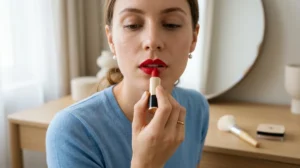 comment mettre du rouge a levre