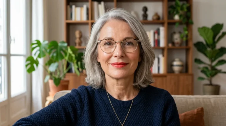 comment se maquiller à 60 ans avec des lunettes