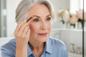 comment se maquiller à 70 ans yeux marrons