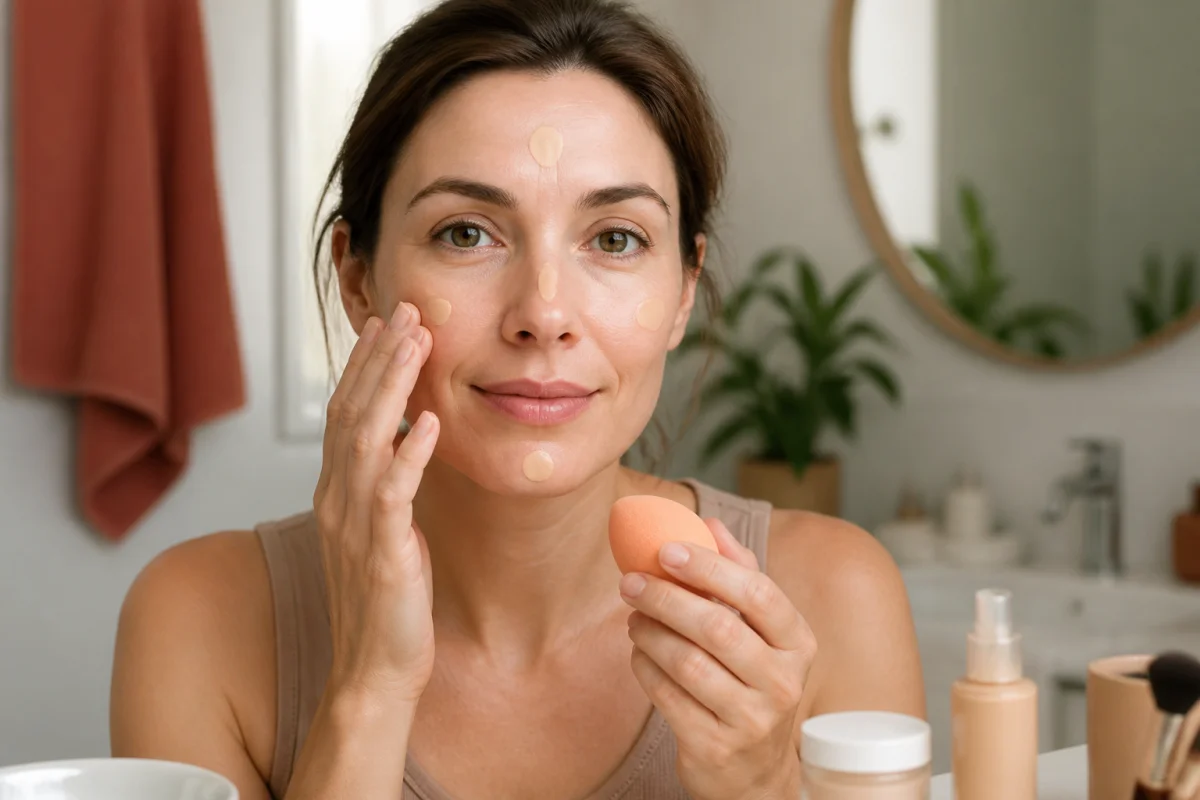 Routine maquillage pour peau sensible et teint confortable
