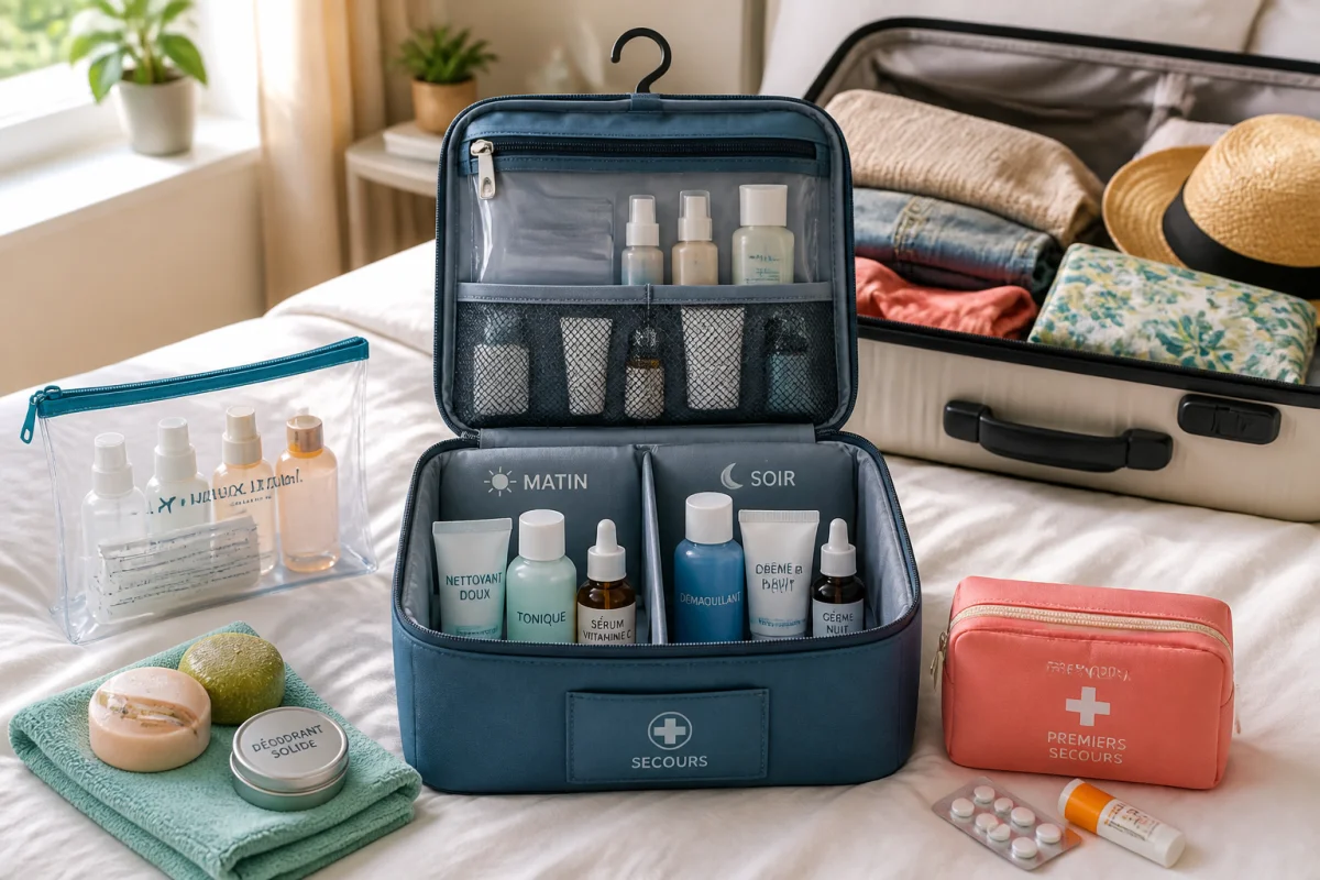 Réussir sa routine beauté en voyage sans alourdir sa valise