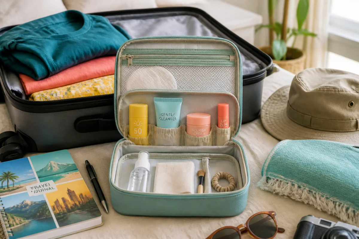 Réussir sa routine beauté en voyage sans alourdir sa valise